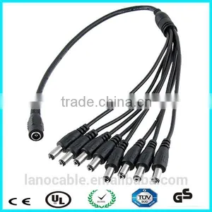 China Supplier 12v 2.1mm 8 Way Splitter dc Power Cable thumbnail-1
