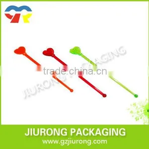Disposable Plastic Cocktail Stirrer With Different Colors and Shape Glass Cocktail Stirrers thumbnail-1