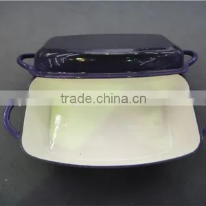 Cast Iron Enamel Pan thumbnail-1