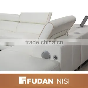2016 Modern Classic Leather Music Sofa thumbnail-2