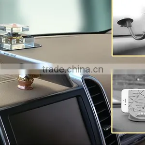 360 Degree Rotating Strong Magnetic Luxury Metal Stand Holer for Mobile Phone thumbnail-3