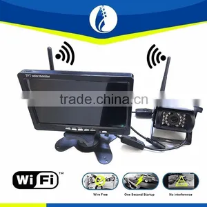 Cheap Price Bus Truck 7" LCD Rear View Monitor+wifi Wireless Night Vision Reverse Backup Camera thumbnail-1