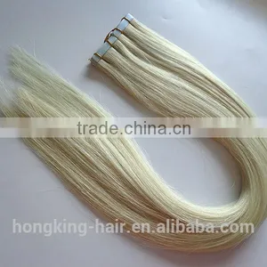 100% European Hair Tape Hair Extension Brazilian Tape Hair Extensions thumbnail-6
