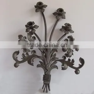 Cast Iron Flowers Decoration for Fence and Gate Iron Flowers thumbnail-1