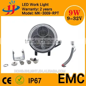 Super Bright 12v 24v Led Working Light 3inch 9w Mini Work Light for Vehicle,atvs,trucks,bus thumbnail-1
