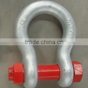 M4 Electric Galvanized Carbon Steel Bow Shackle thumbnail-4