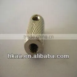 Small Brass Knurled Tube thumbnail-1