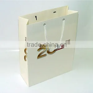 Custom Printed Logo White Paper Bags thumbnail-3