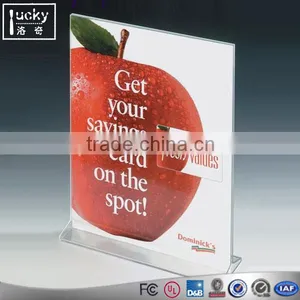 Table Card Display/Plastic Upright Menu Ad Frame/Acrylic Sign Holder thumbnail-1