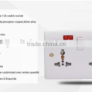 Factory Price Double 10A 3 Pin Wall Socket thumbnail-5