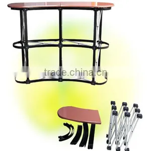 Portable Display Table With 2*2 Pop Up, Trade Show Booth Counter thumbnail-2