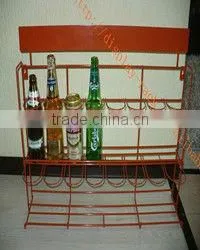Wire Wine Bottle Display Stand Beer Display Rack HSX-318 thumbnail-5