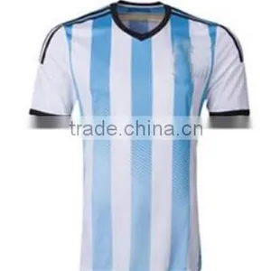 Wholesale Argentina Men Short Sleeve Football Team Wear Training Wear Polo Shirt thumbnail-1