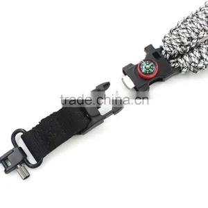 550 Paracord Rifle Sling, One Point Paracord Rifle Sling, Fire Starter Buckle Sling thumbnail-3