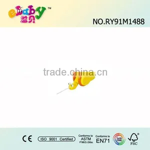 Wood Pull Along Toys With Beetle thumbnail-1