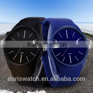 Promotional Simple Private Label Pure Color Silicone Watch China Wholesales Watches thumbnail-1
