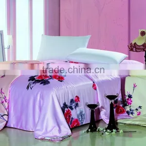 2015 Luxury Tencel & Silk Full Size Summer Quilt,silk Bedding thumbnail-1
