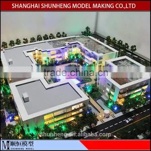 3d Building Model Maker With Light Systerm /house Scale Model Making thumbnail-1