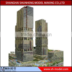 Commercial Buildings Model With Led Light /Real Estate for Architectural Scale Model Making thumbnail-1
