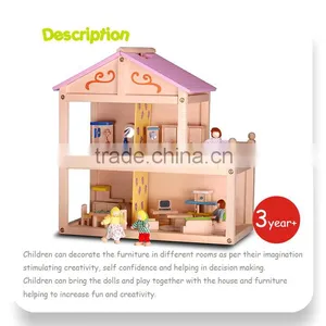 2013 Hotest Happy Family Doll House With Furniture thumbnail-2