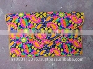 Beautiful Designer Ethnic Banjara Vintage Tribal Classic Indian Handwork Clutch Bags Hand Embroidered Work thumbnail-2