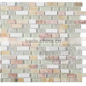 Chinese Most Popuar Marble Mosaics :MS-BR-CRDHOWMGS thumbnail-1