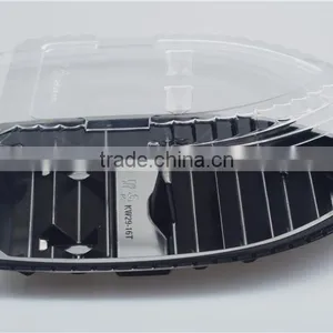 SM1-7101Black PS Boat Model Plastic Disposable Sushi Tray With Lid thumbnail-2