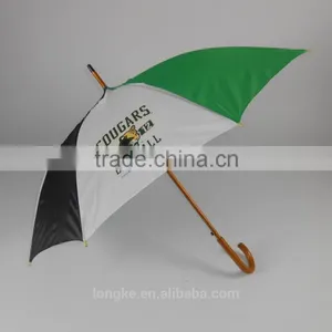53*8 Ribs Promotional Wooden Shaft and Handle Custom Print Umbrella thumbnail-3