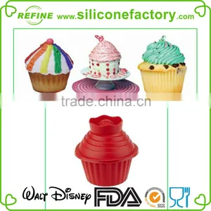 High Quality Non-stick Silicone Jumbo Cupcake Mold With Cover thumbnail-1
