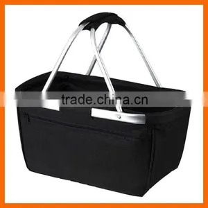 Aluminum Handle Picnic Basket thumbnail-1