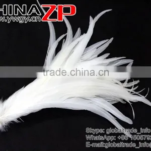 NO.1 Supplier ZPDECOR Best Selling Bleached White Fully Dyed Roosters Chicken Feathers thumbnail-5