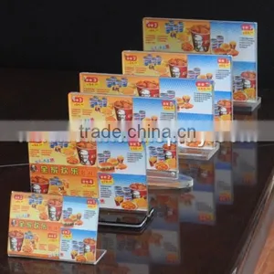 L / Tshape Acrylic Sign Holder a5 Size Acrylic Menu Holder thumbnail-4