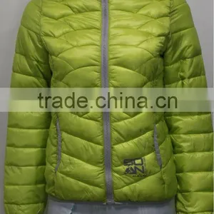 2014 Winter Padded Jacket Women Garment Hood Collar Long-Sleeve Bright Cyan Down Jacket thumbnail-1