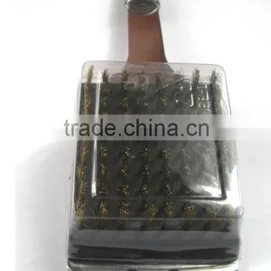 RUBBER GRIP STAINLESS STEEL METAL BBQ GRILL BRUSH thumbnail-5