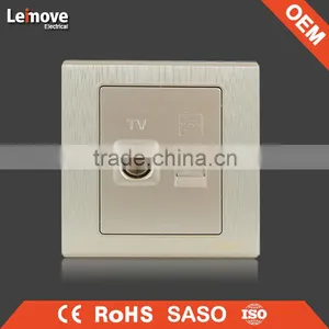 Woven Gold Finish Three Gang One/two Way Arbitrary Point Wall Switch thumbnail-3