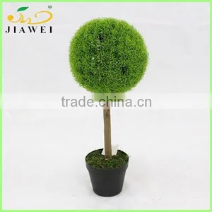 Wholesale Big Artificial Green Grass Ball Bonsai for House Decoration thumbnail-1