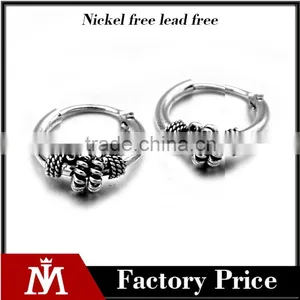 Hot Selling Casting Earrings in Stock Stainless Steel Simple Earrings Jewelry Factory Price Wholesale Earrings thumbnail-1