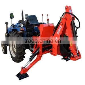4WD Wheel Tractor Attached Backhoe Loader for Sale thumbnail-3