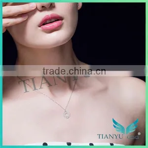 925 Sterling Silver Round Pendants Charms Necklace Jewelry thumbnail-1