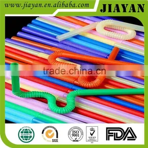 6*260mm Plastic Drinking Straw Flexible Artistic Straws Colored Drinking Straw 2016 Hot Sales thumbnail-3