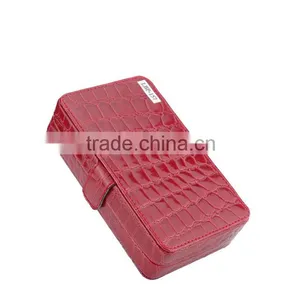 Chinese Factories Wholesale Custom High-grade Leather Jewelry Box, Red Beautiful Gift Box thumbnail-3