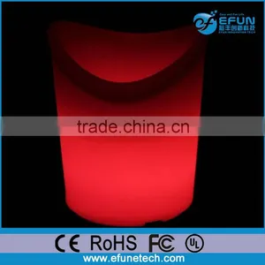 RGB Color Rechargeable Plastic Led Party Beer Cooler, Led Ice Bucket Bottle Holder thumbnail-1