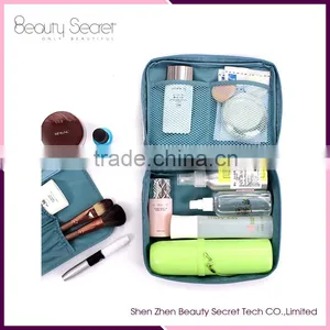 Blue Flat Cosmetic Bag Small Hanging Makeup Bag thumbnail-3