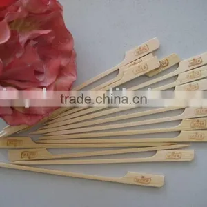 Disposable BBQ Bamboo Tiepao Skewer With Hot Printig on One or Two Sides of Top thumbnail-1