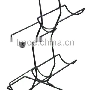 Countertop Black 4 Bottle Wine Rack thumbnail-2
