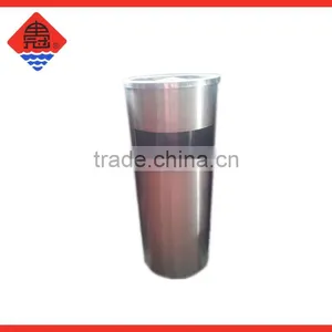 Stainless Steel Hight 60 cm 1.68 Kg Round Dustbin OEM thumbnail-4