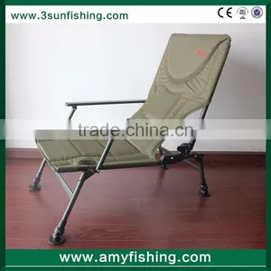 Carp Fishing Folding Chair With Arms Adjustable Legs thumbnail-1