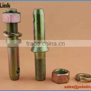 Yellow Zinc Lift Arms Pin With Nut and Washer thumbnail-2