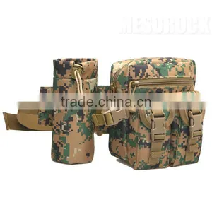 Waterproof Molle Bag Tactical Waist Pack Pouch With Water Bottle Pocket Holder Waist Pack thumbnail-2