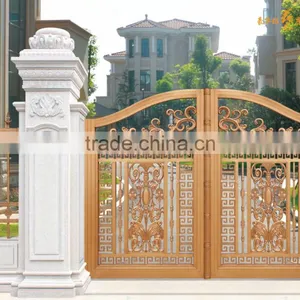 Estate Gate/ Gates and Steel Fence Design, Steel Door Designs, Wrought Iron Gate Design thumbnail-4